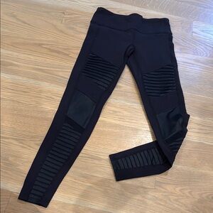 ALO Yoga Black Moto Leggings small